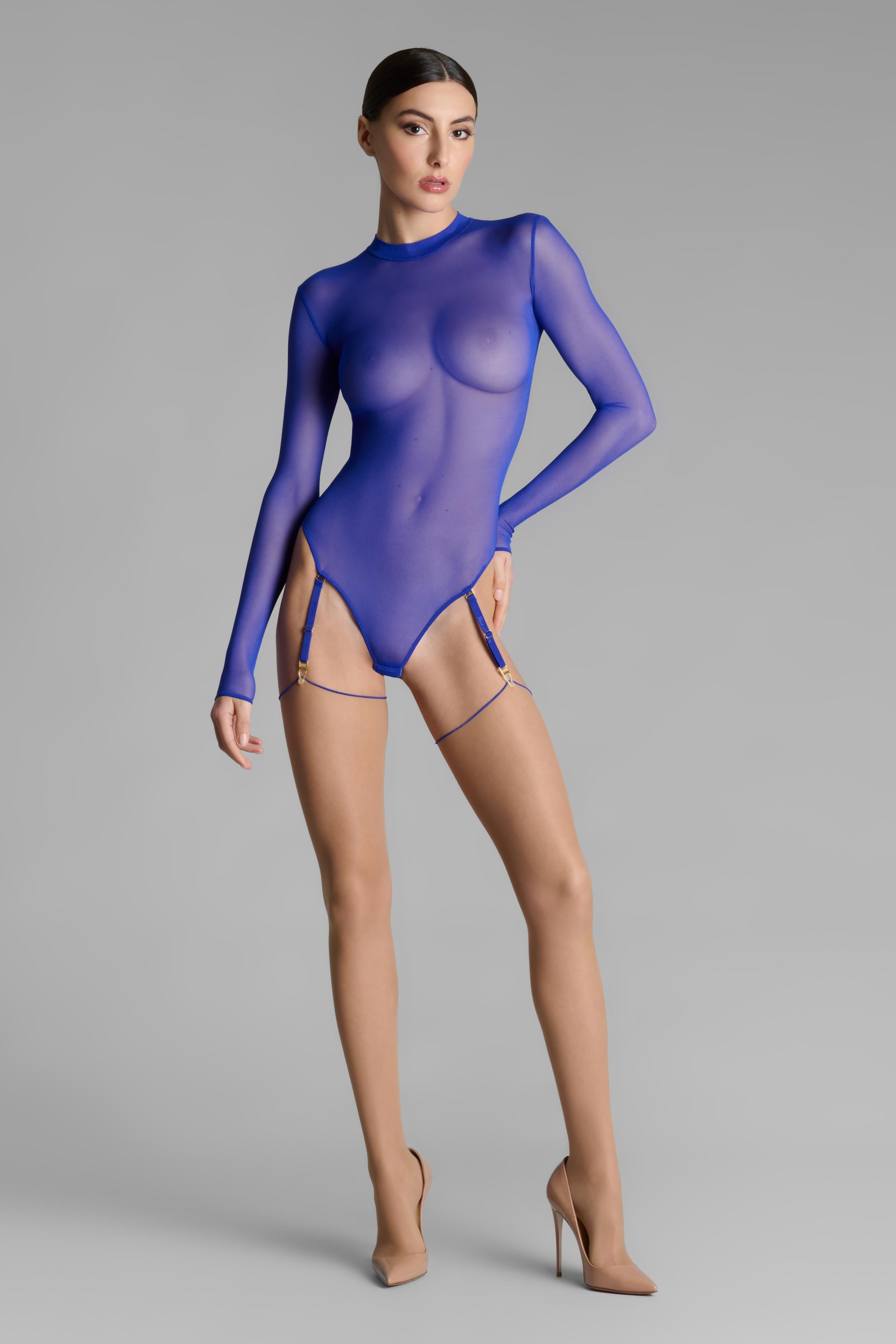 Nahtstrümpfe mit gerolltem Schnitt 20D - Legwear