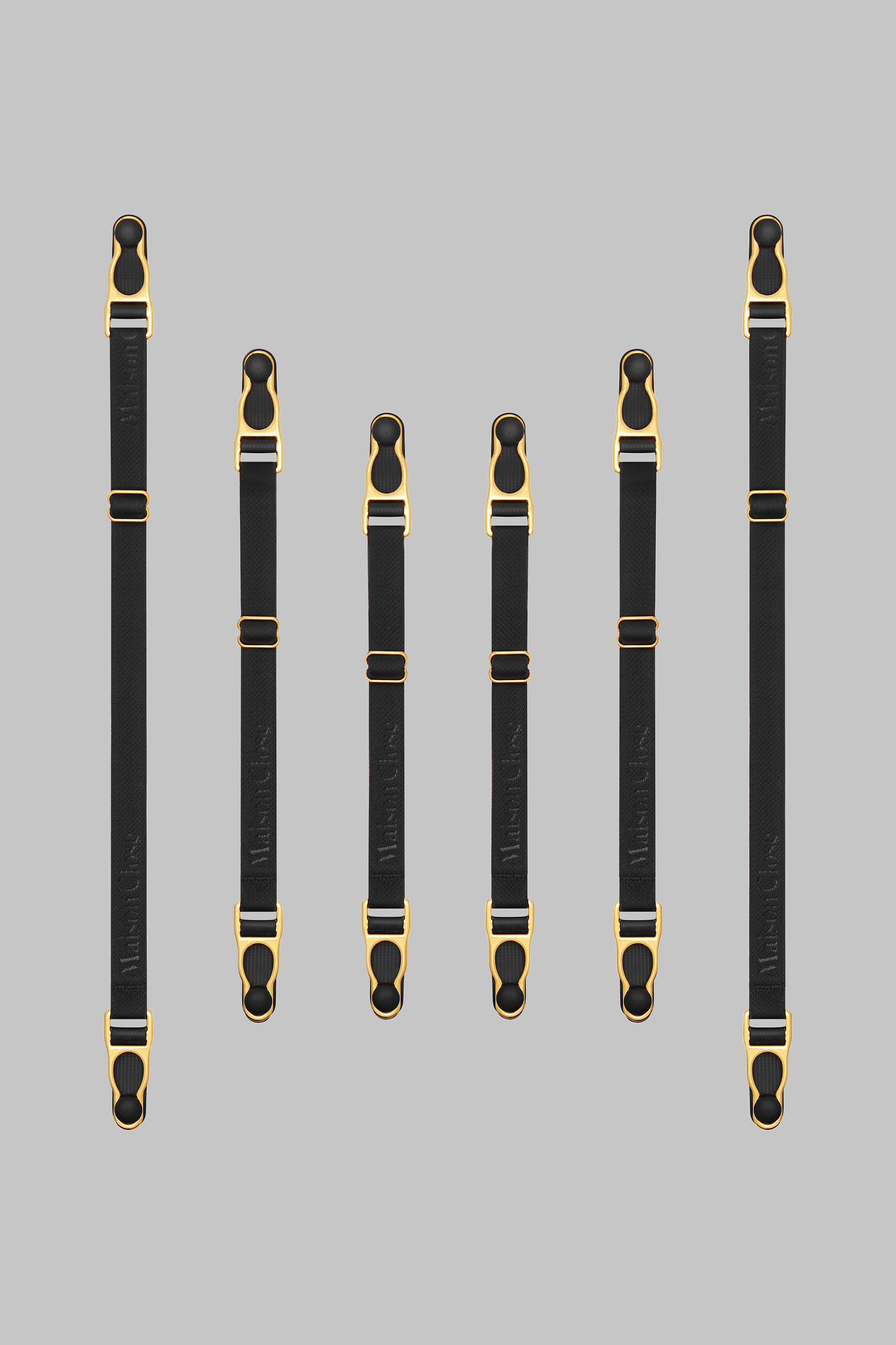 Dopple-Strumpfhalter - Schwarz/Gold - Signature