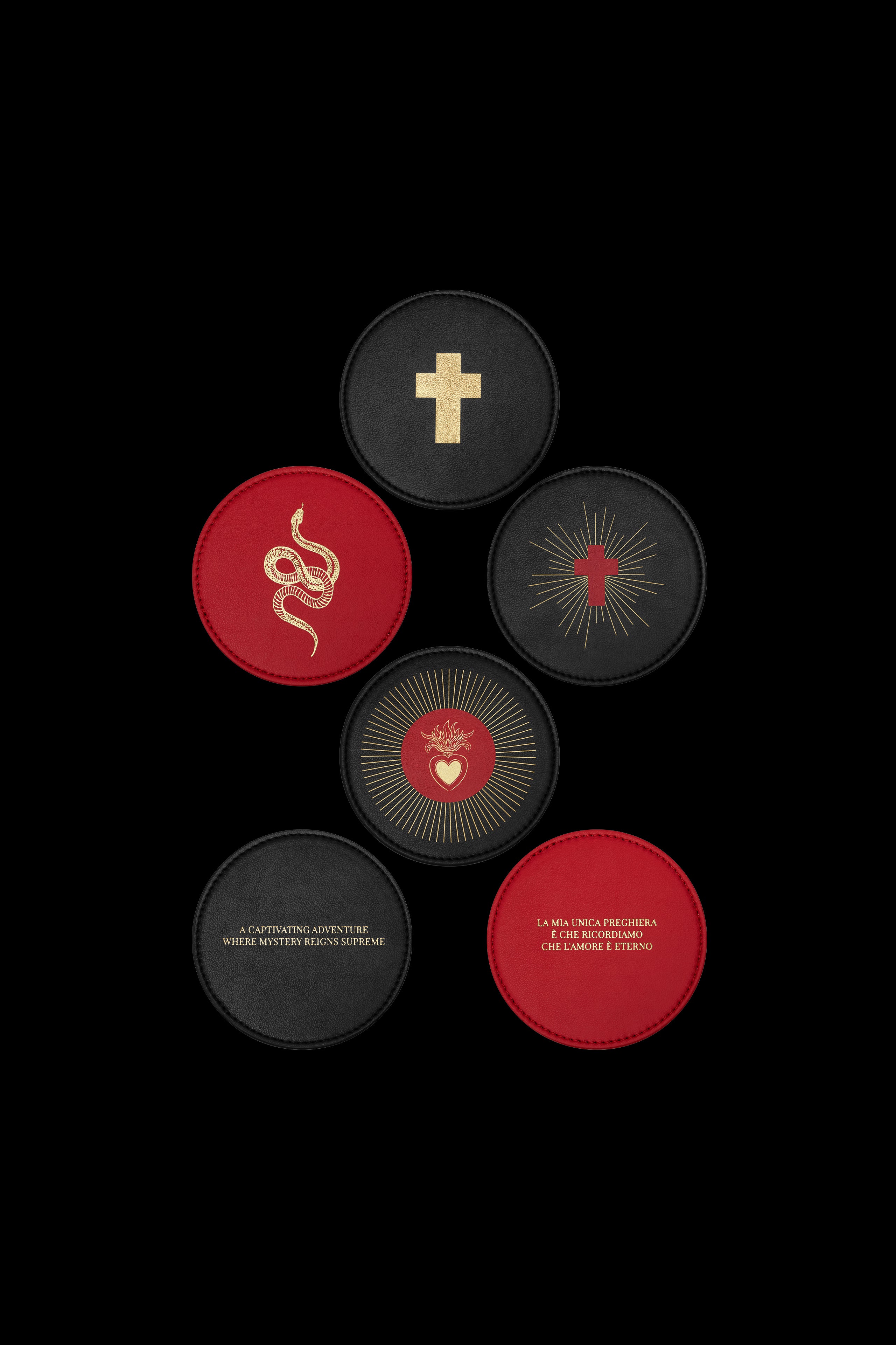 Vino Veritas - Glasuntersetzer (set mit 6 stück) - Curiosités Désirables ©