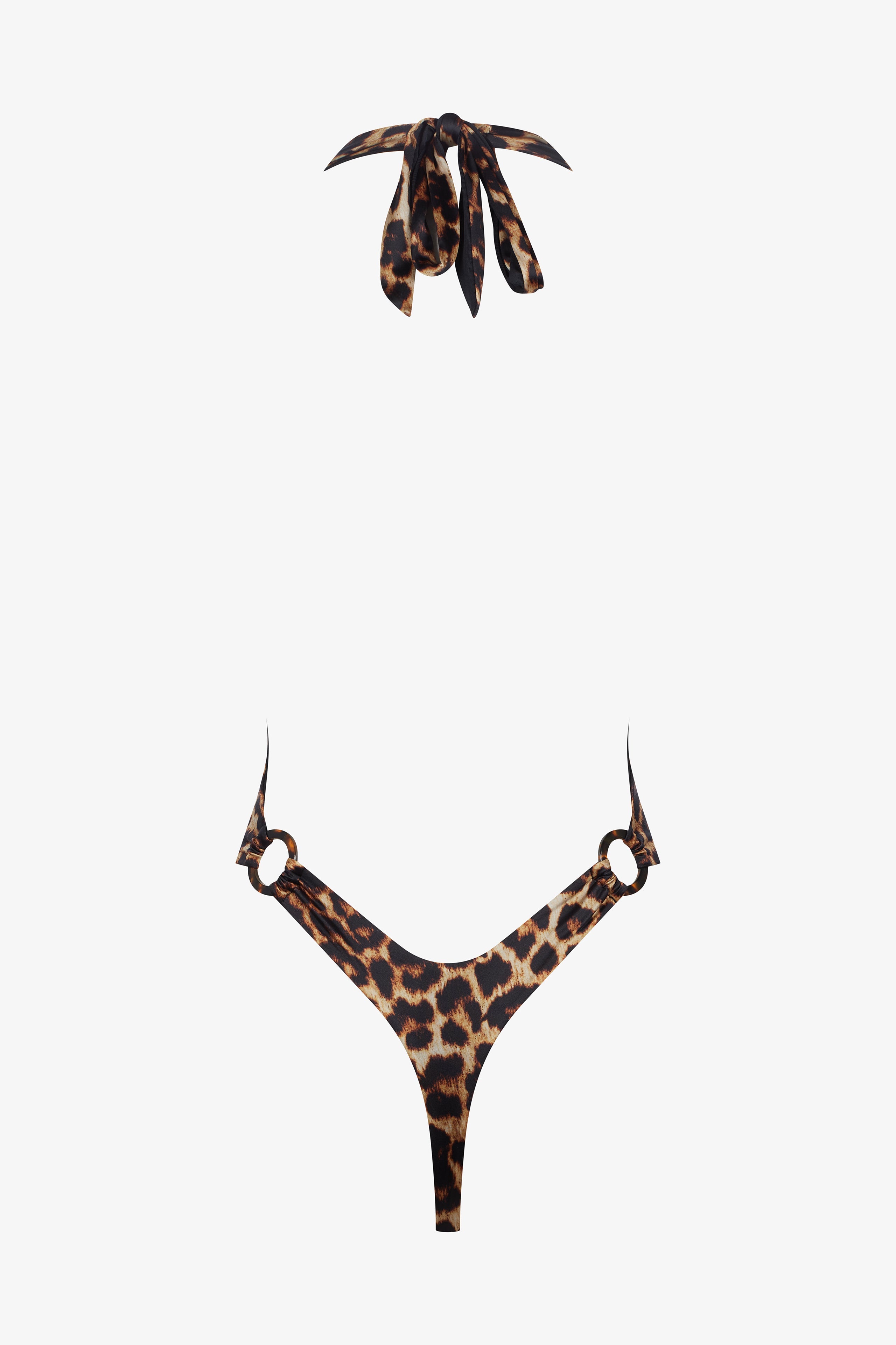 Neckholder-Badeanzug - Safari