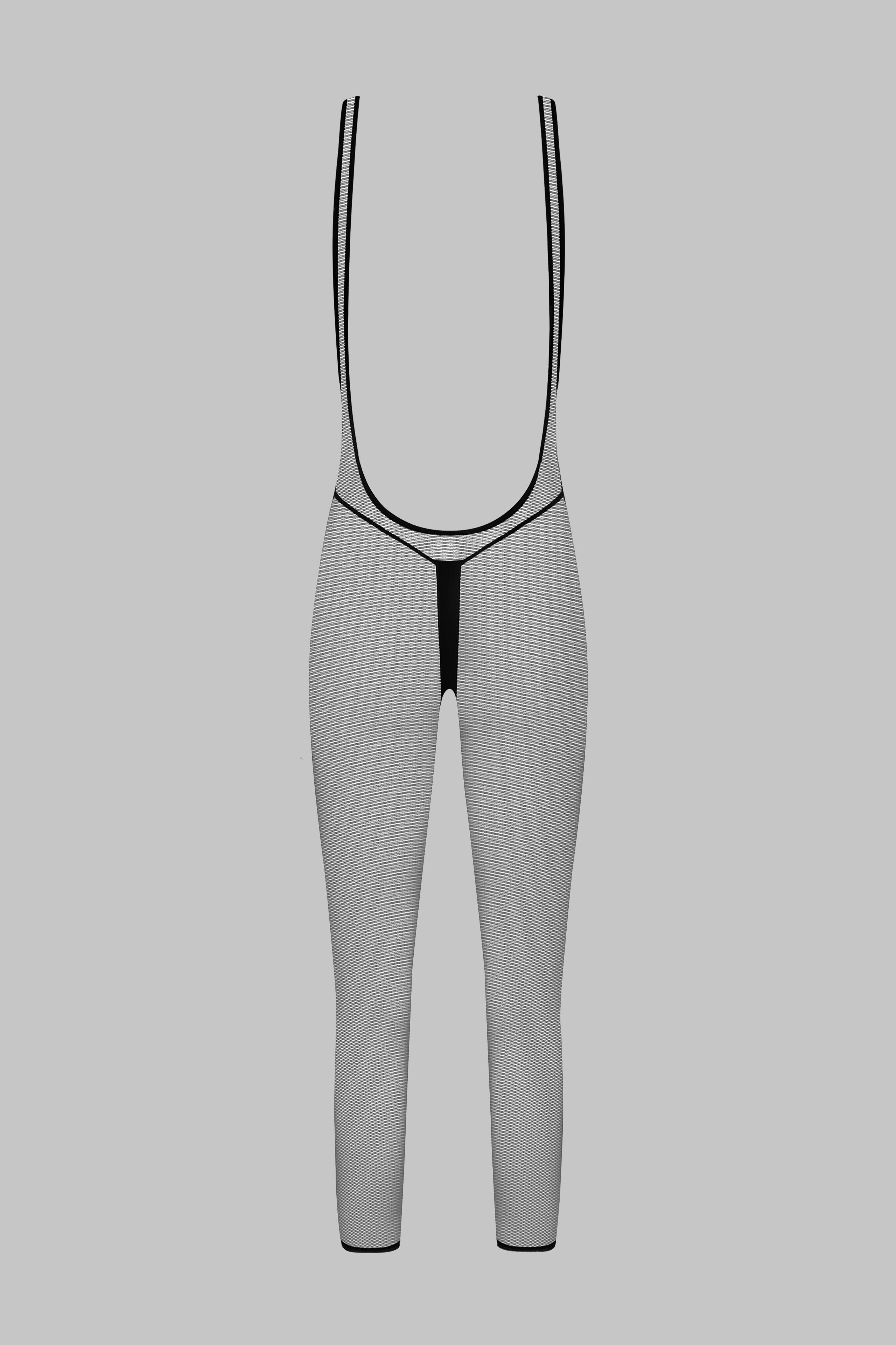 Öffnbarer Träger-Catsuit - Pure Tentation