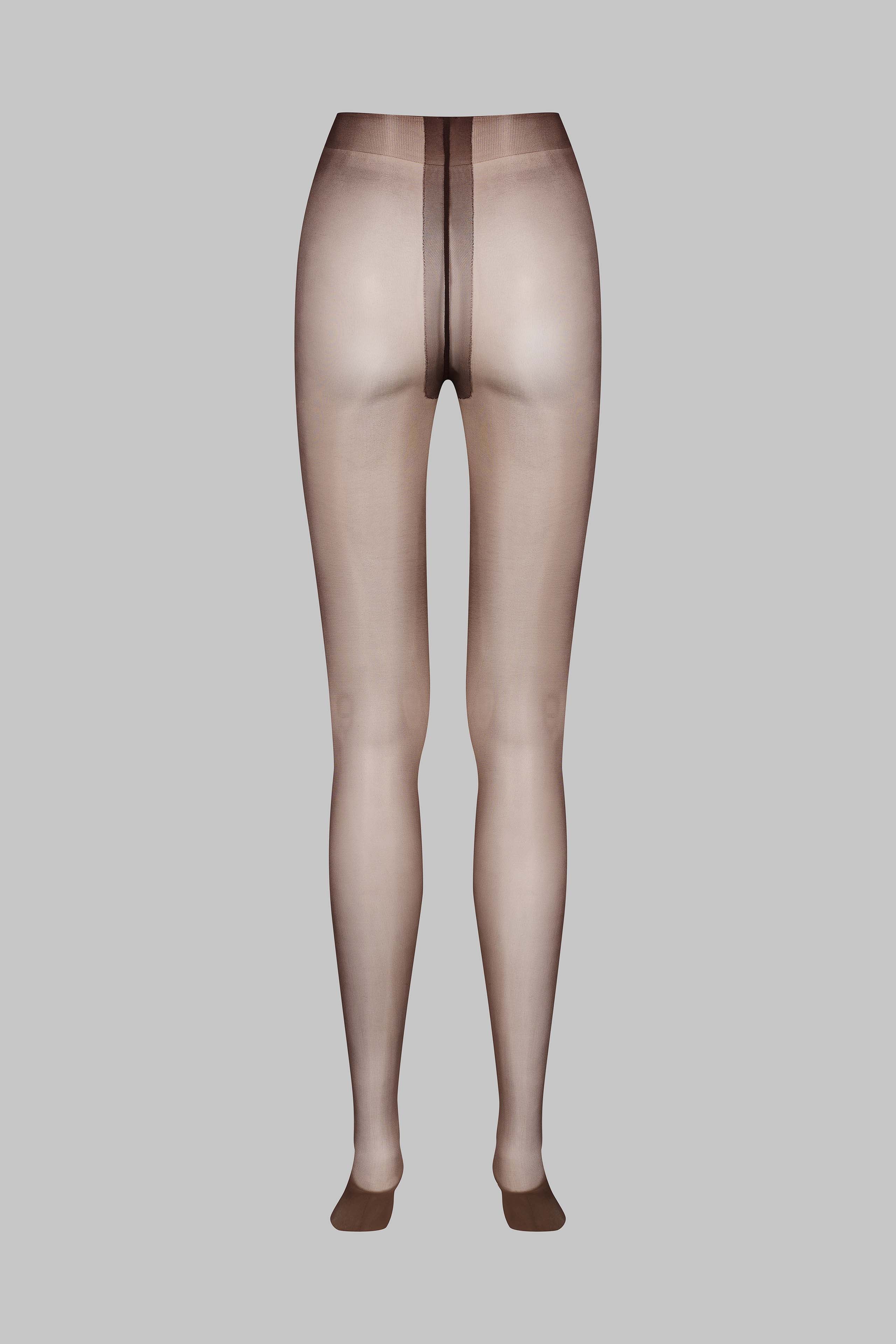Glänzende Strumpfhose 10D - Braun - Les Coquetteries