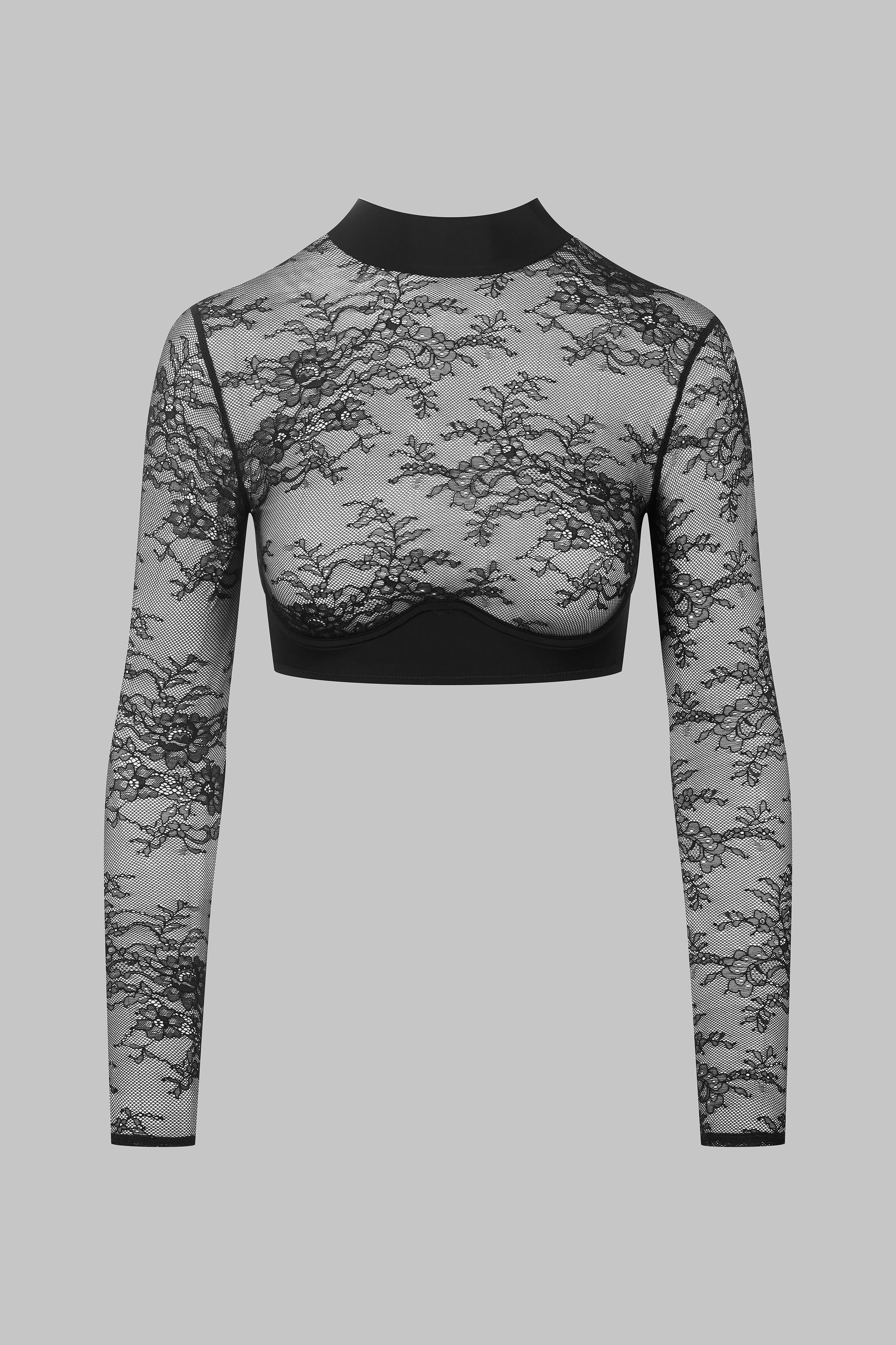 Top bustier in pizzo