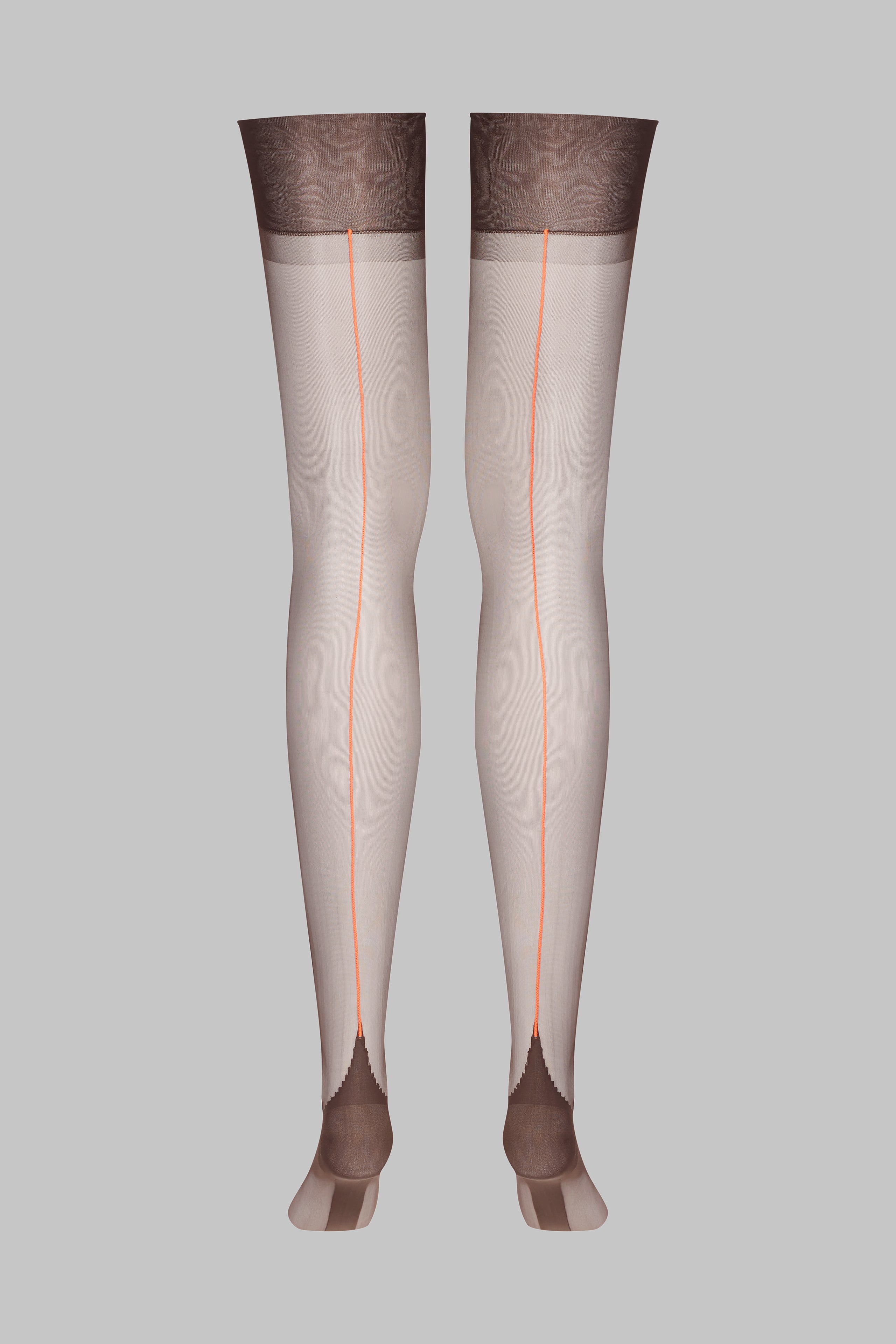 Nahtstrümpfe mit gerolltem Schnitt 15D - Legwear