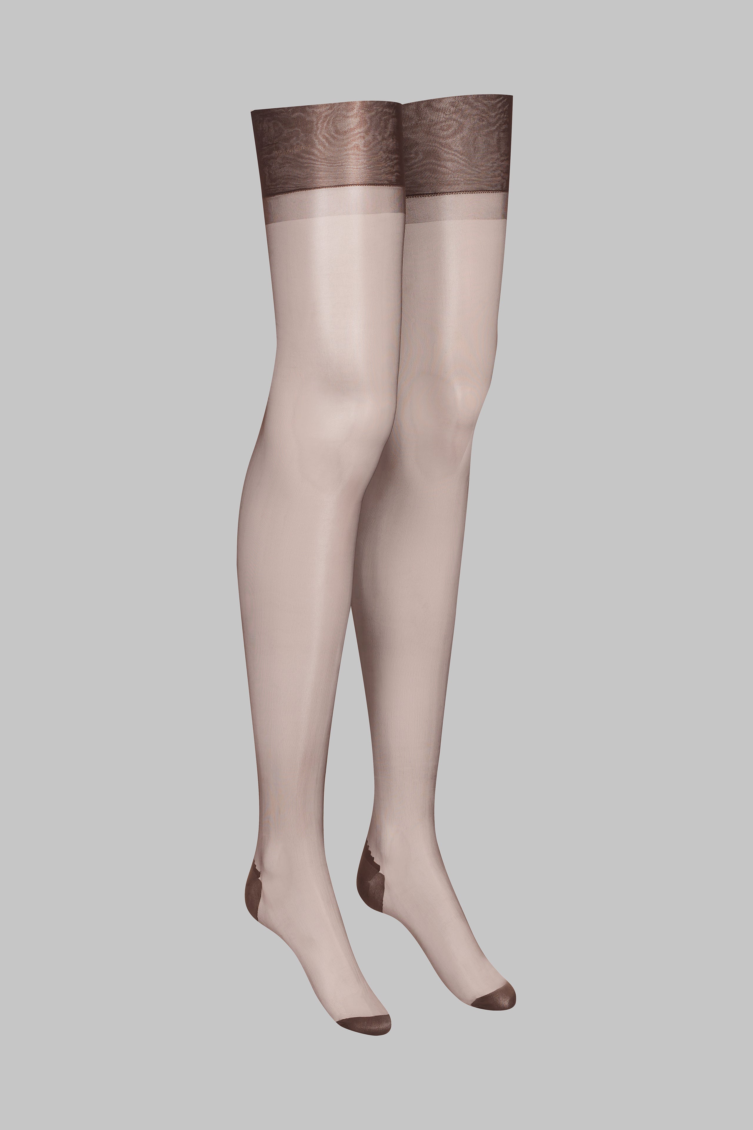 Nahtstrümpfe mit gerolltem Schnitt 15D - Legwear