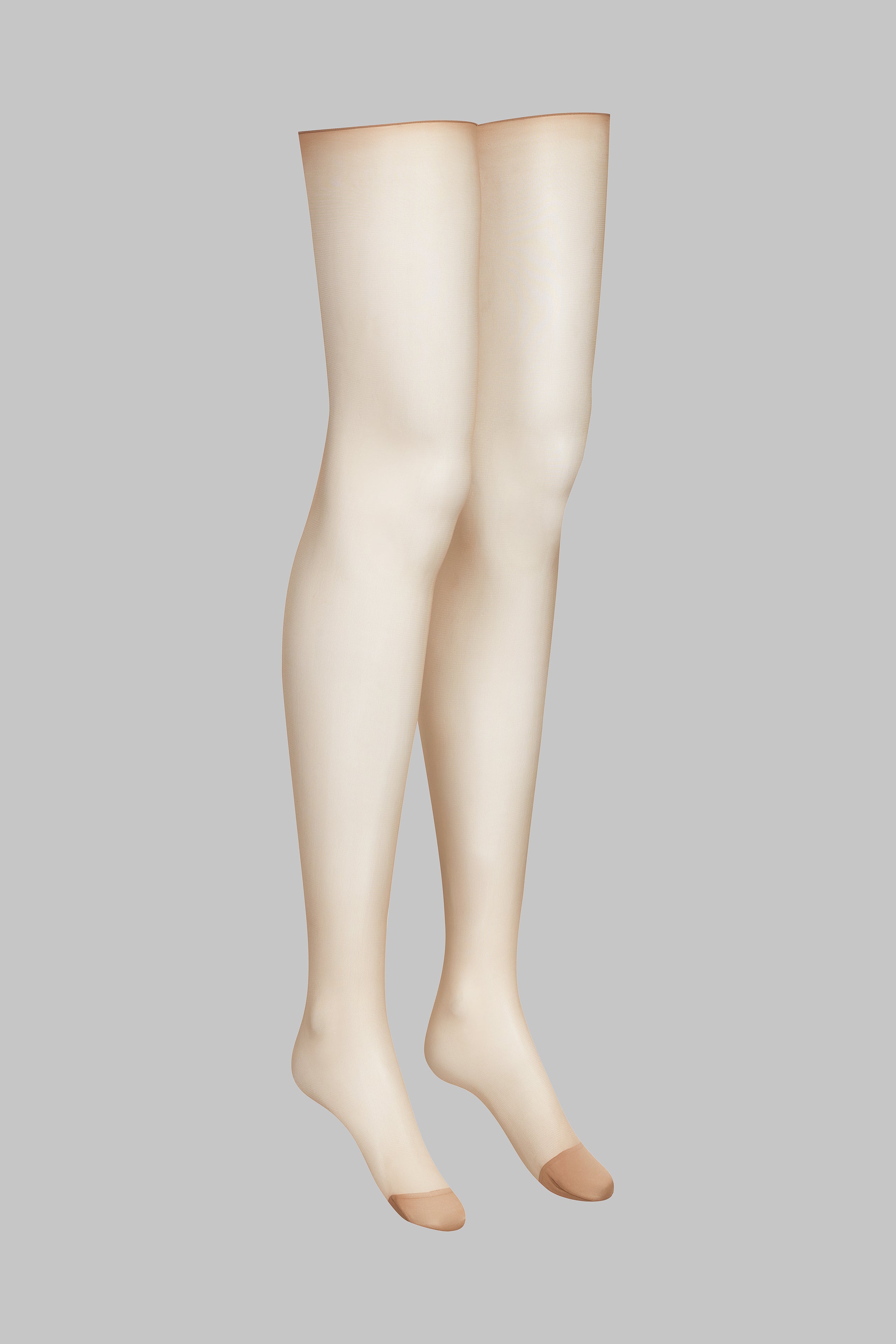 Halterlose Seidenstrümpfe gerollt 20D - Legwear