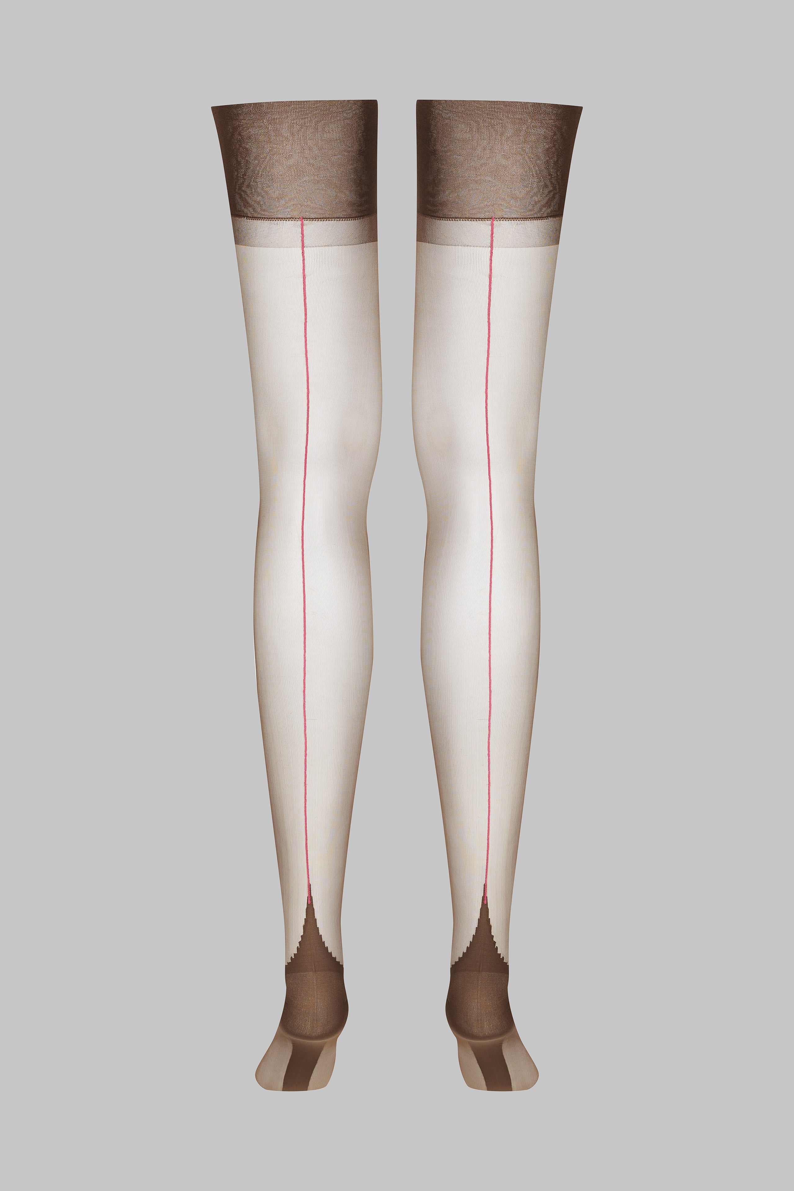 Nahtstrümpfe mit gerolltem Schnitt 15D - Legwear