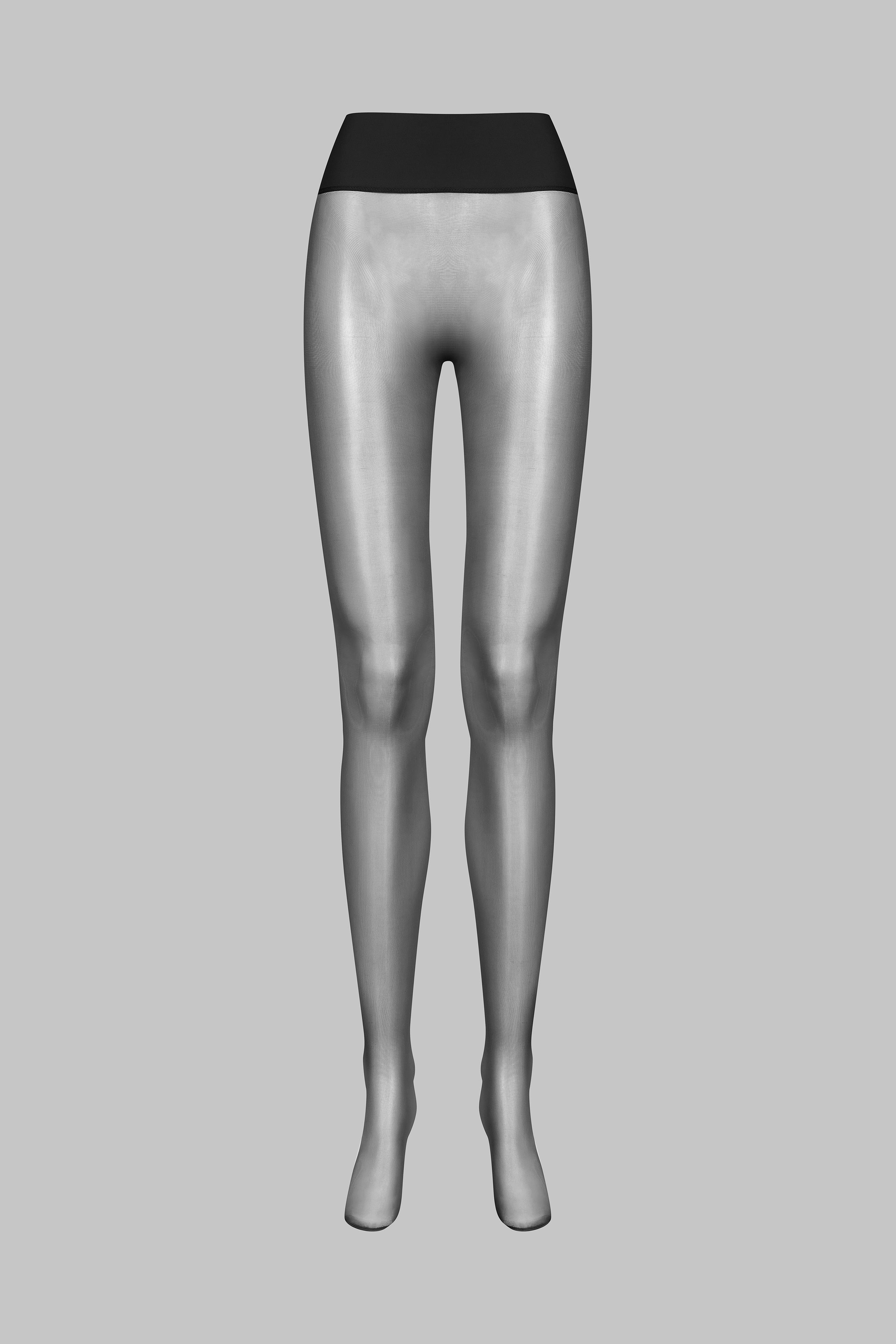 Nahtstrumpfhose Seamless Signature 20D - Schwarz - Les Coquetteries