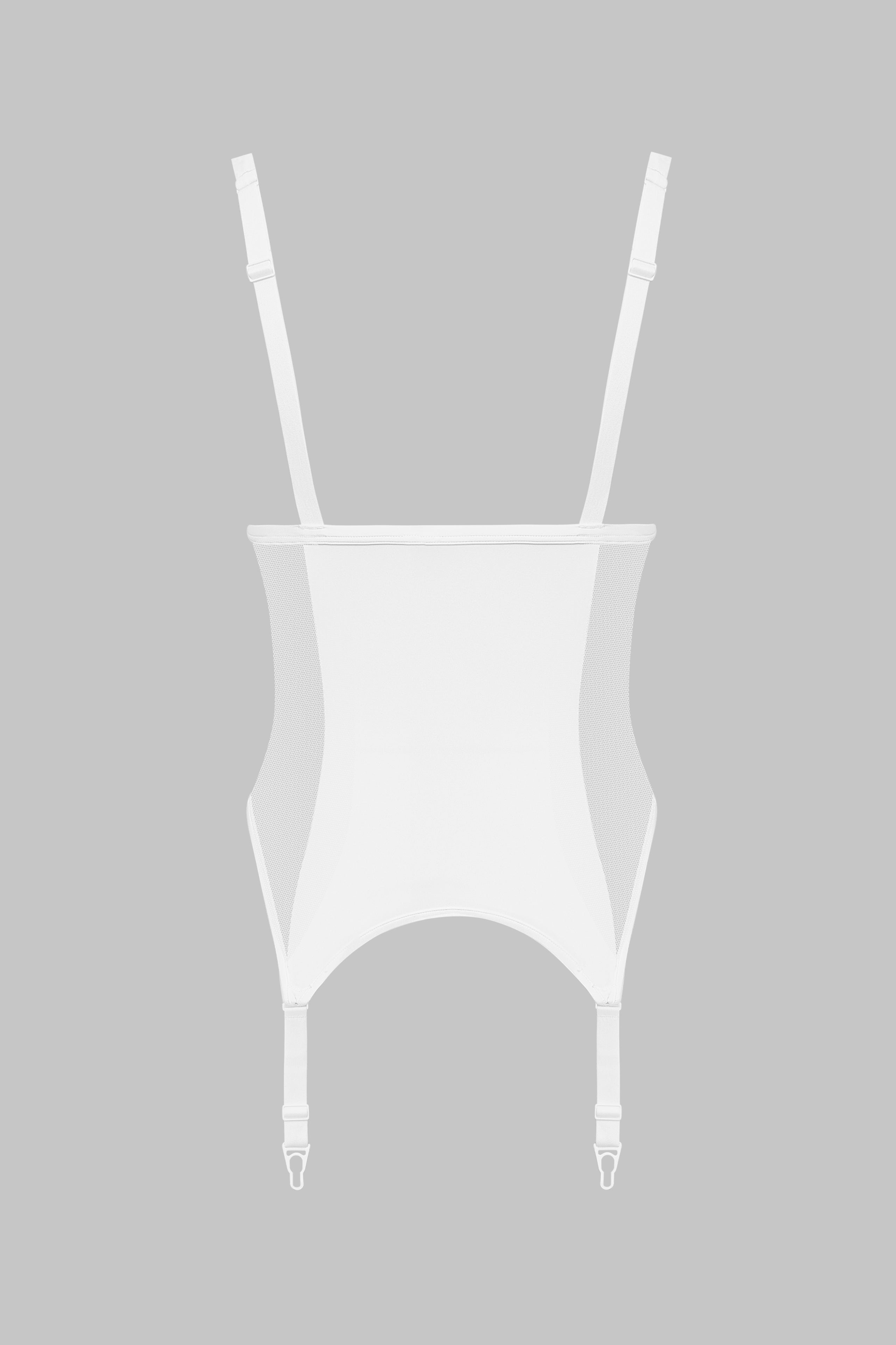 Offener Catsuit mit Strumpfhaltern - Pure Tentation