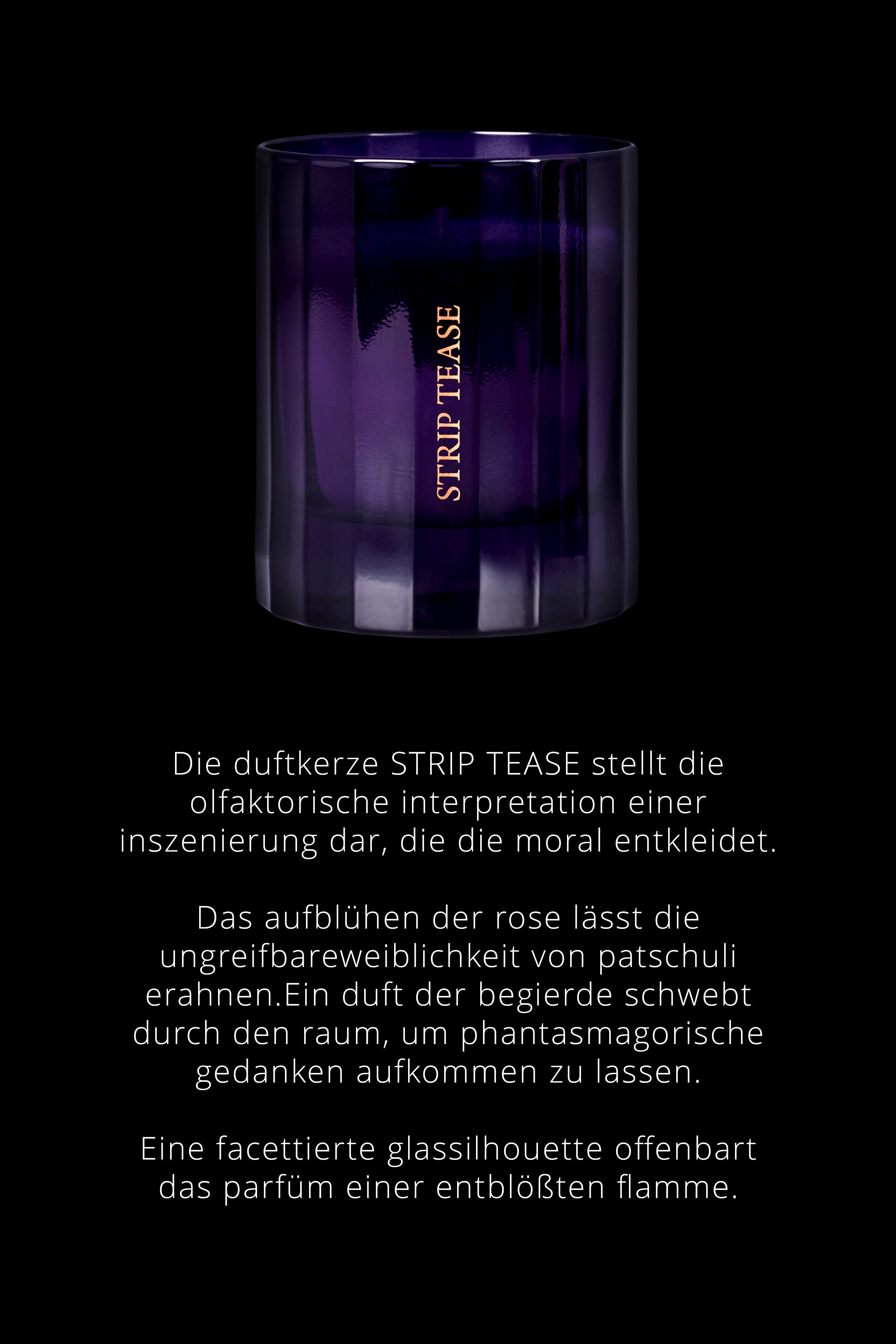 Duftkerze Puderige noten - Strip Tease