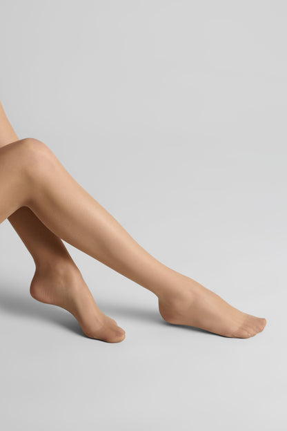 Halterlose Seidenstrümpfe gerollt 20D - Legwear