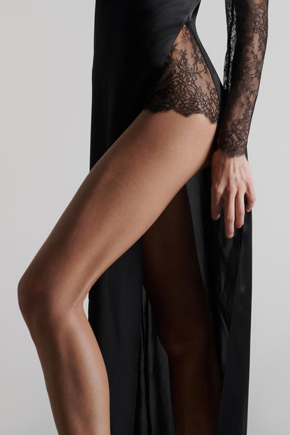 Langes Kleid mit Schlitz - Rendez-Vous Privat