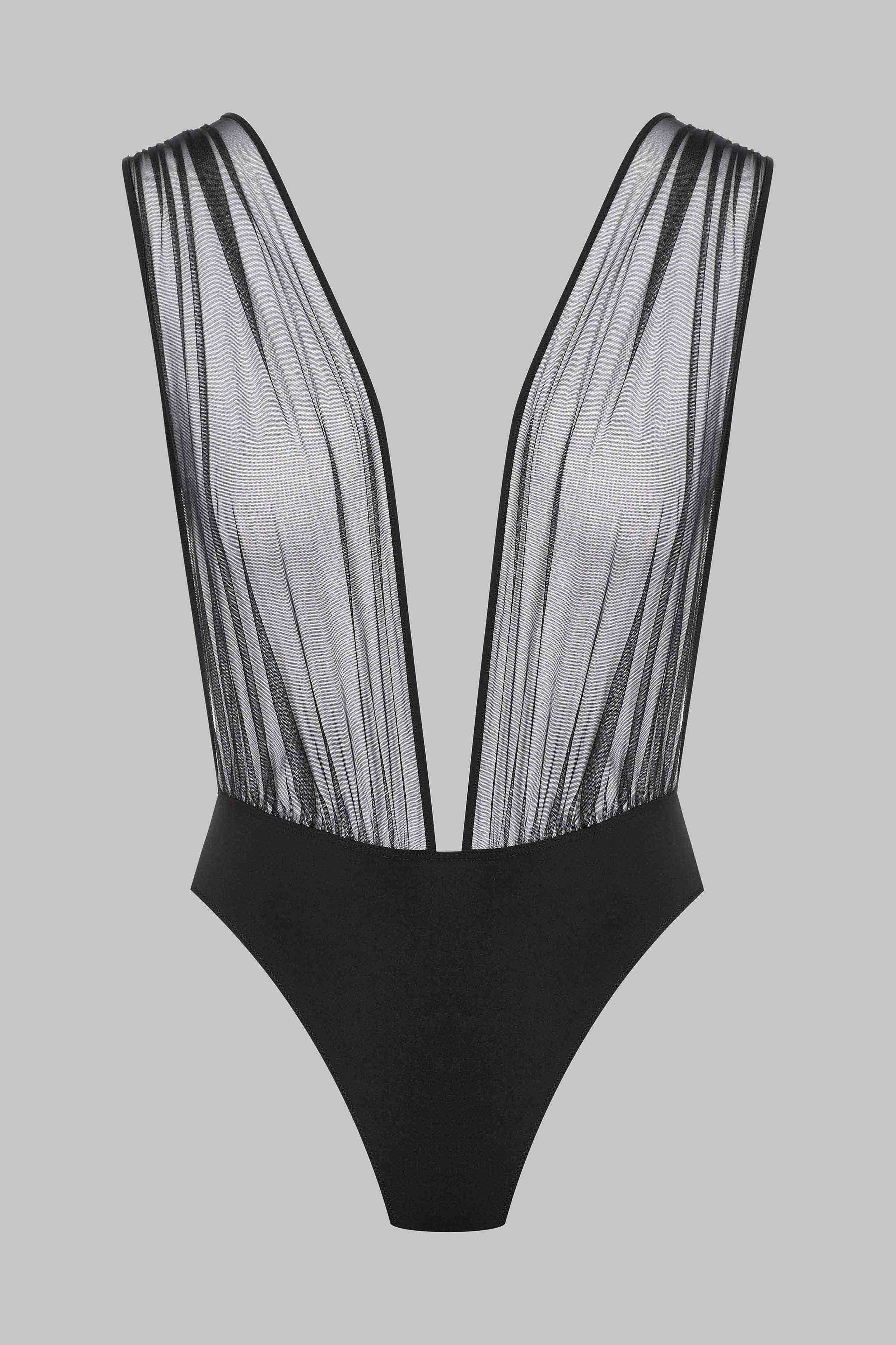 Body String V-Ausschnitt - Nuit Fauve