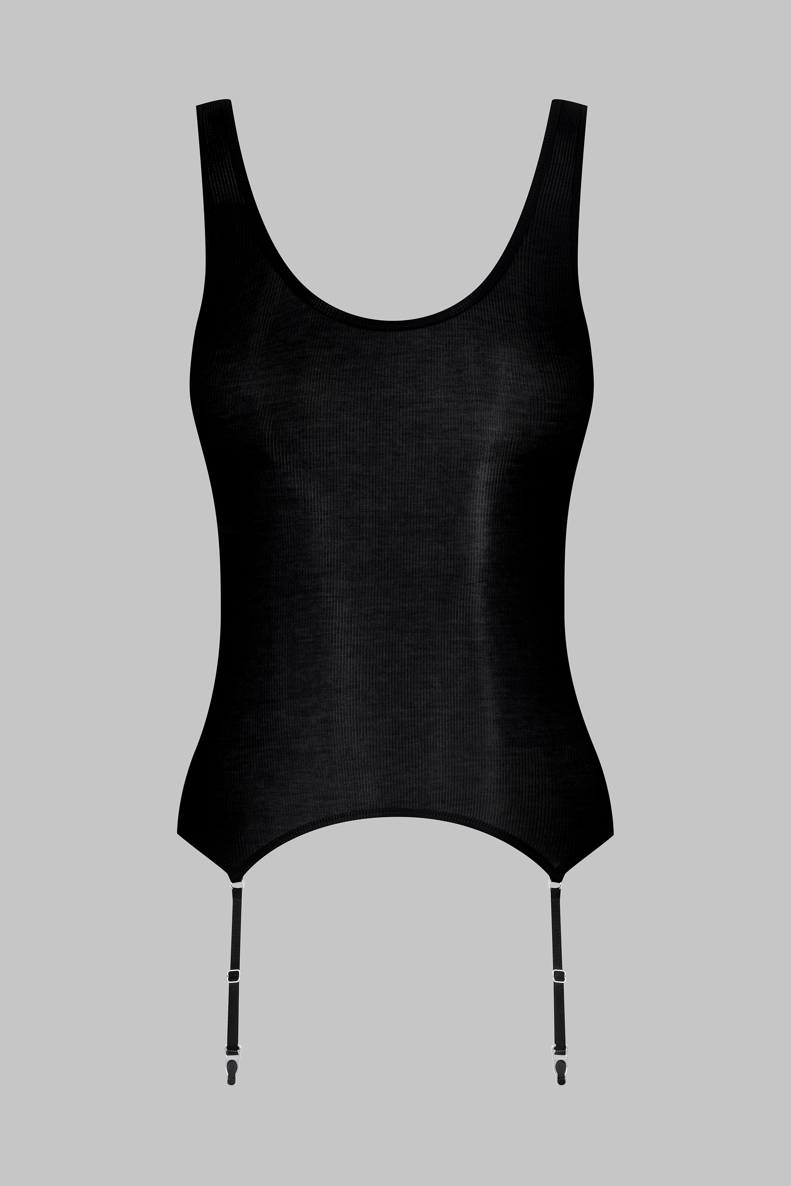 Tank Top Mit Strumpfhaltern - La Femme Amazone