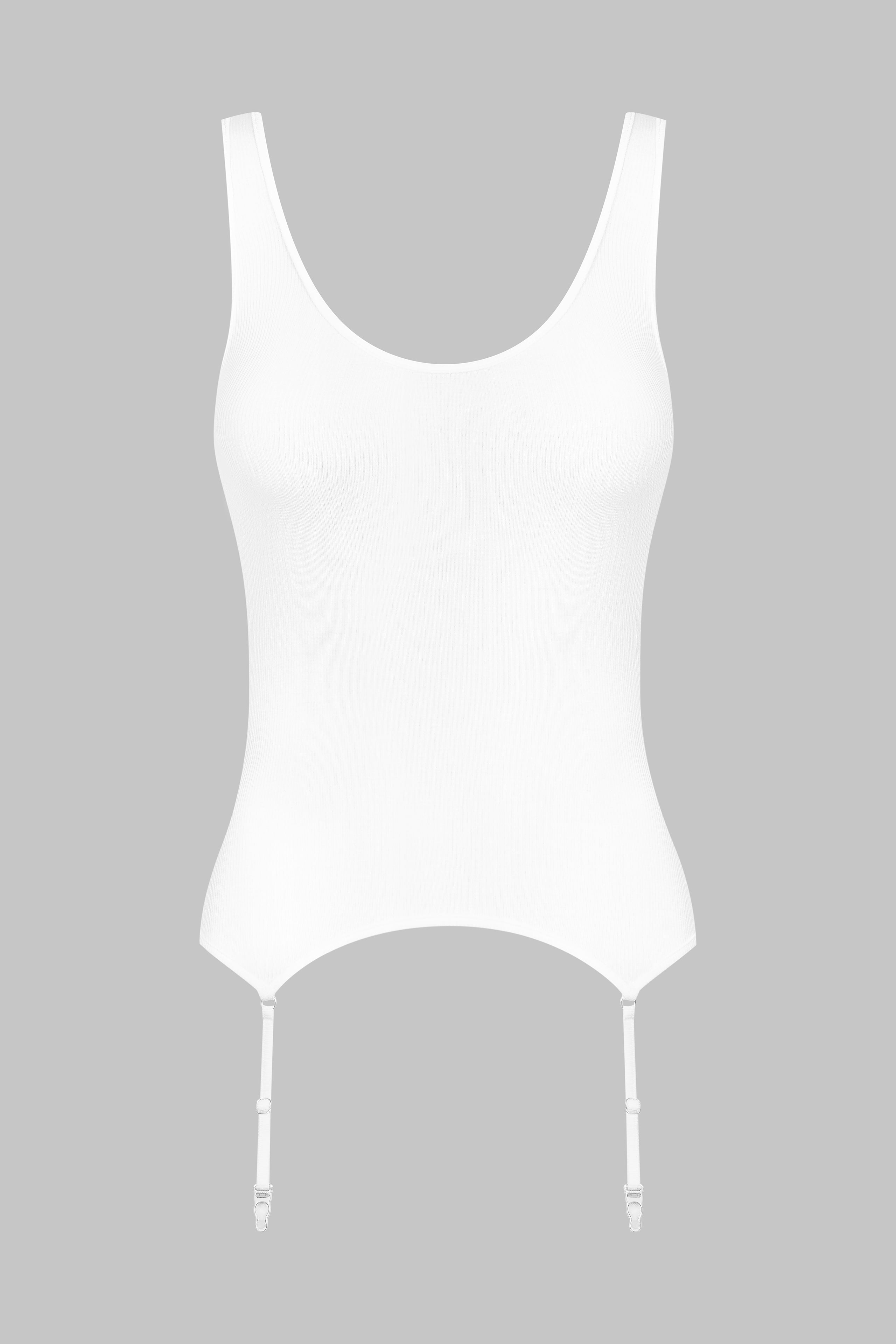 Tank Top Mit Strumpfhaltern - La Femme Amazone