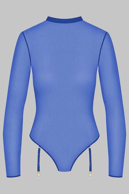 Bodystring mit Strumpfhaltern - Corps à Corps Néon