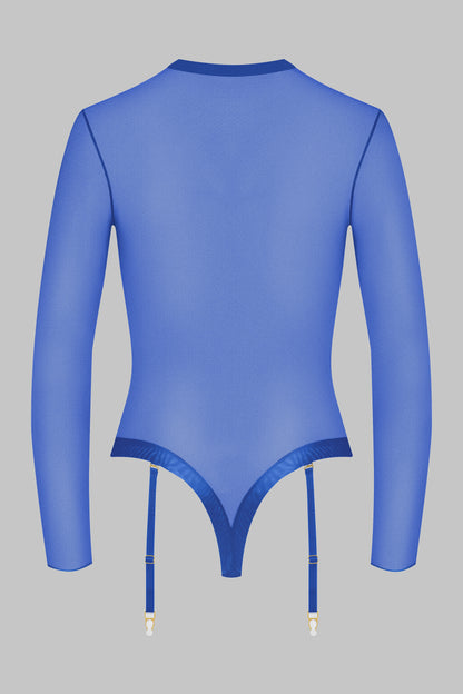 Bodystring mit Strumpfhaltern - Corps à Corps Néon