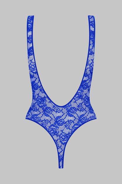 Tanga-Body mit offenem Rücken - Flashback Néon