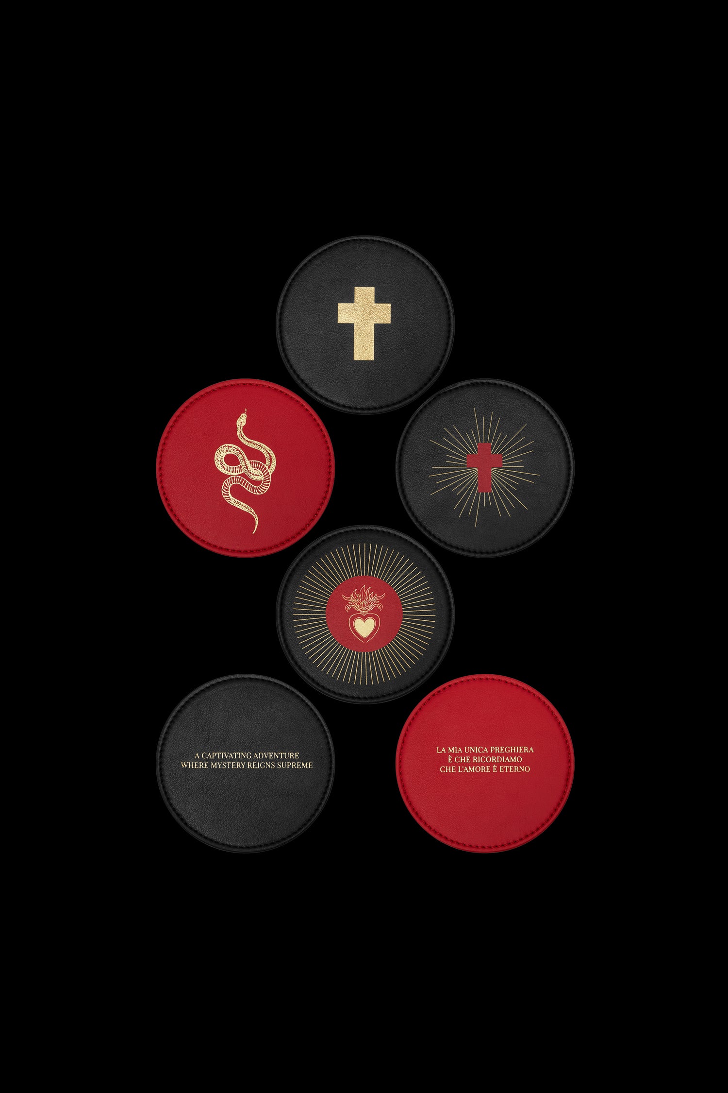 Vino Veritas - Glasuntersetzer (set mit 6 stück) - Curiosités Désirables ©