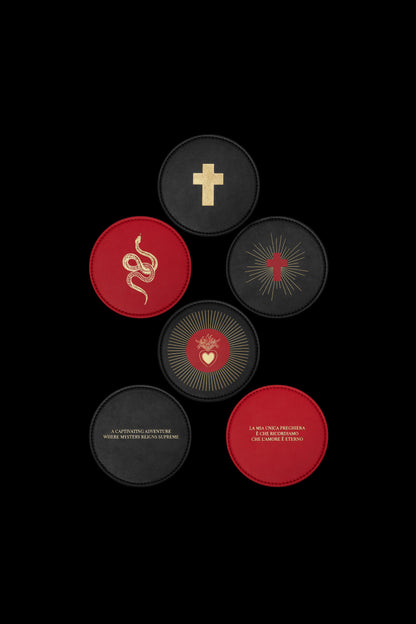 Vino Veritas - Glasuntersetzer (set mit 6 stück) - Curiosités Désirables ©