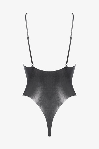 Einteiliger Badeanzug mit Trägern - Splash