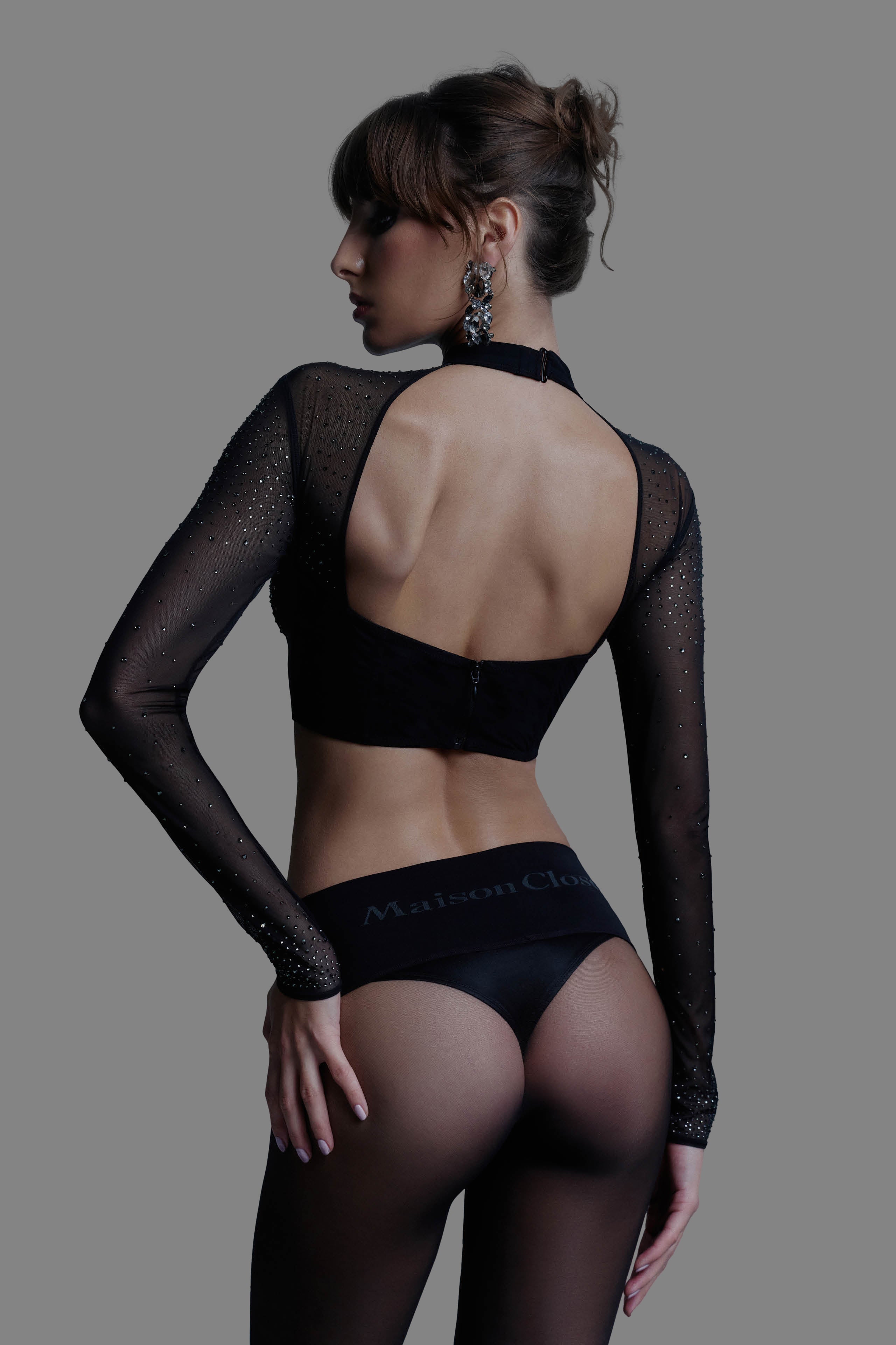 Langärmeliges Top mit Strass - 24 Secret Days