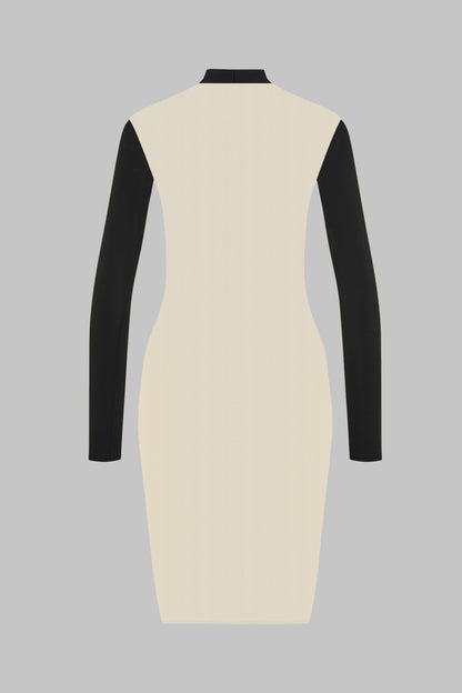 Langarmkleid mit transparentem Rücken - Pure Tentation