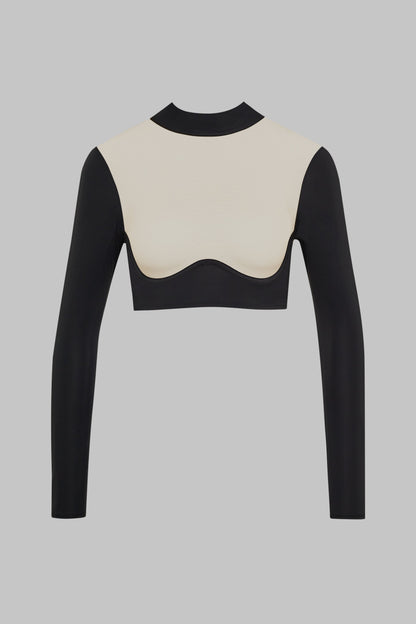 Transparenter Langarm-Top - Pure Tentation