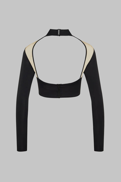 Transparenter Langarm-Top - Pure Tentation