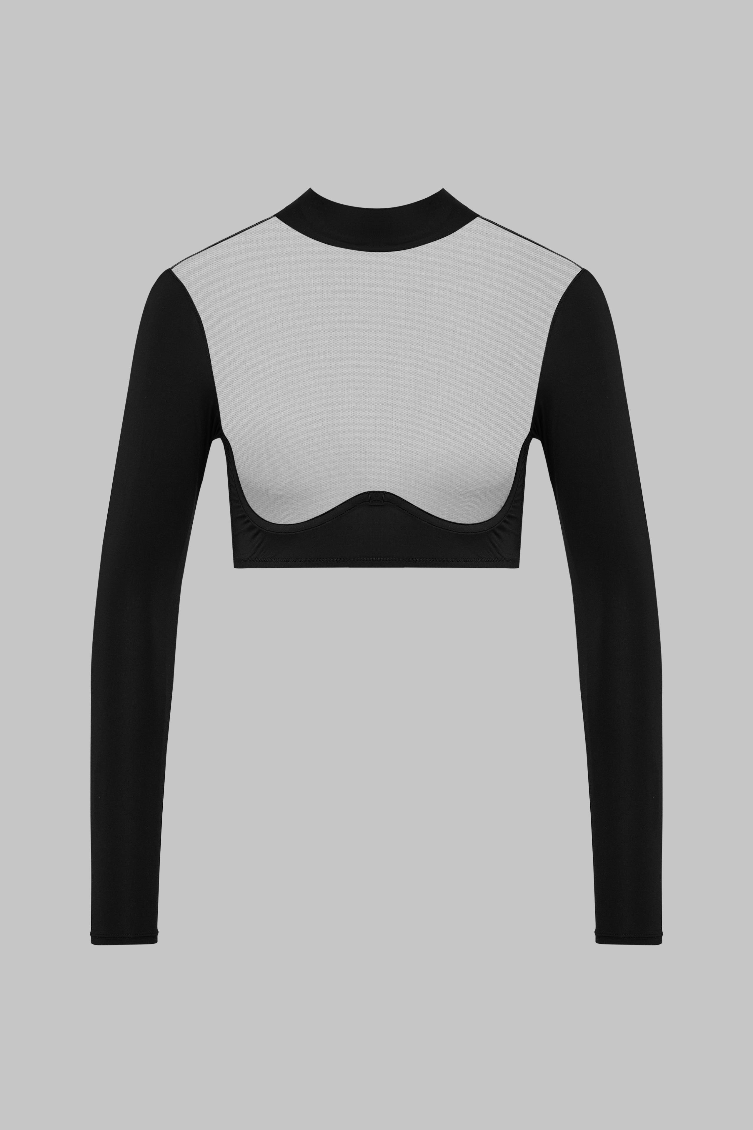 Transparenter Langarm-Top - Pure Tentation