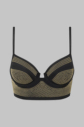 Gepunkteter Bustier-BH 