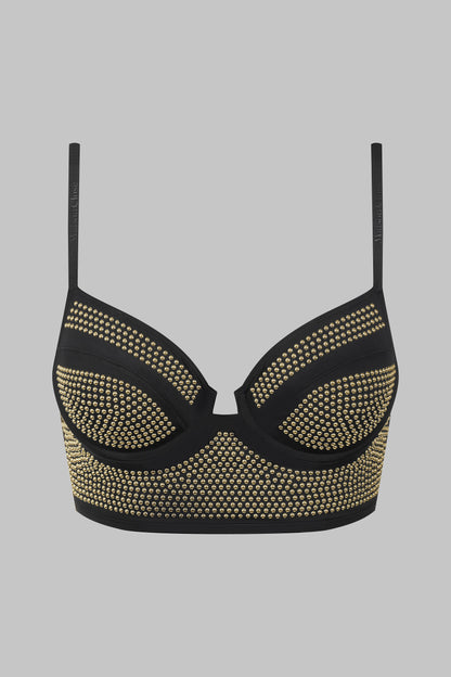 Gepunkteter Bustier-BH 