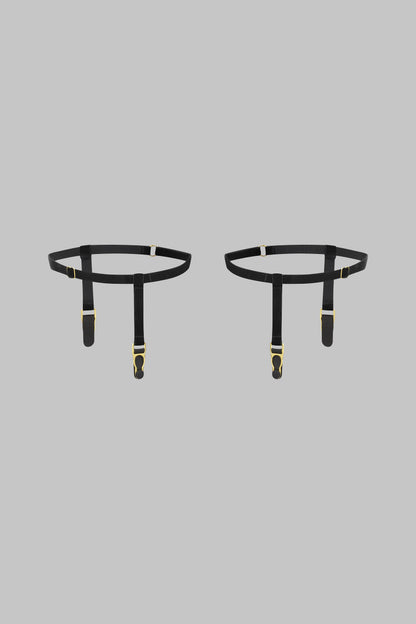 Strumpfhalter - Samtset