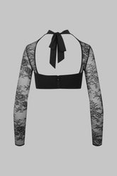 Top bustier in pizzo 