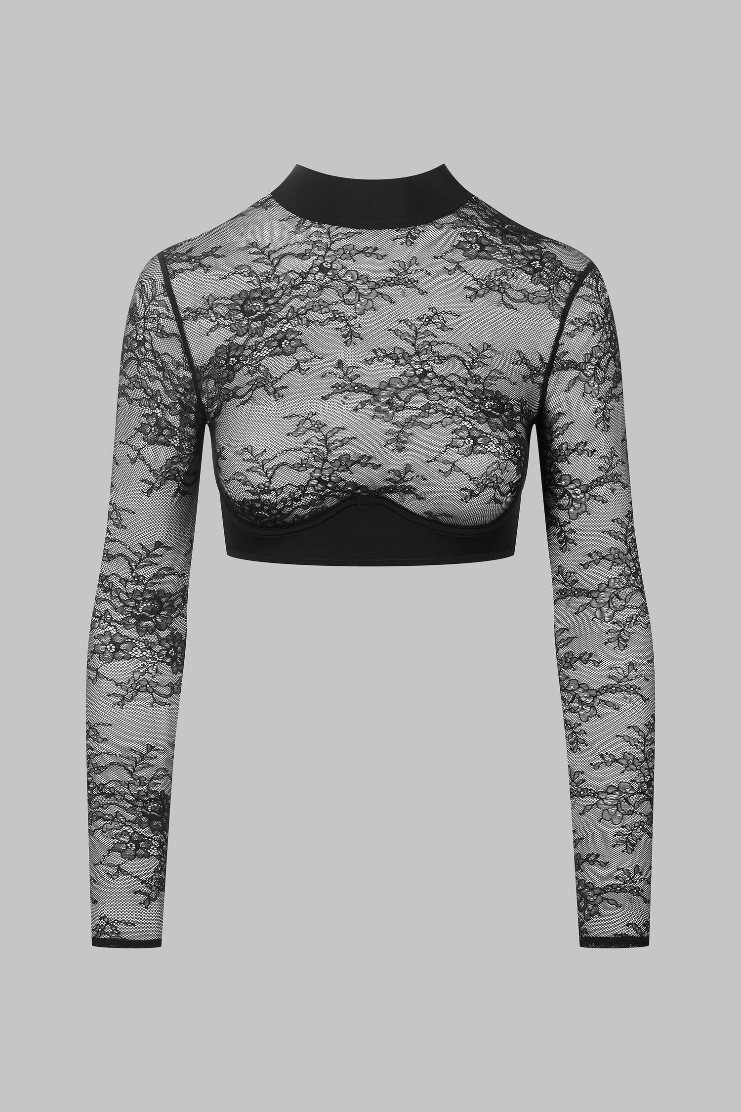 Top bustier in pizzo 