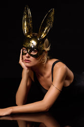 Spitzen-Hasenmaske Spielgel 