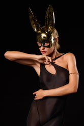 Spitzen-Hasenmaske Spielgel 