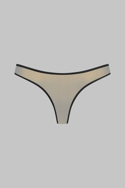 Glänzender High-Cut-String 