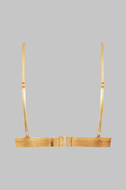 Metallisierter Triangel-BH 