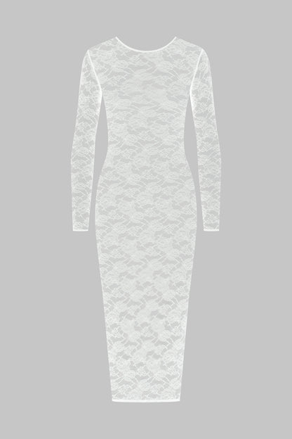 Langärmliges Midikleid - Flashback