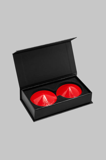 Brustwarzenabdeckungen aus Lackleder - Les Fétiches