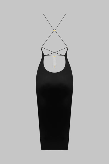 Midikleid mit offenem Rücken - French Kiss