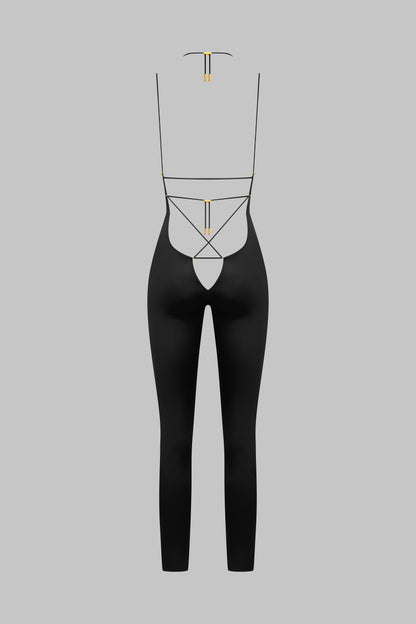 Träger-Jumpsuit mit offenem Rücken - French Kiss