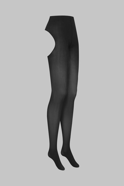 Offene Strumpfhose 70D - Schwarz - LEGWEAR