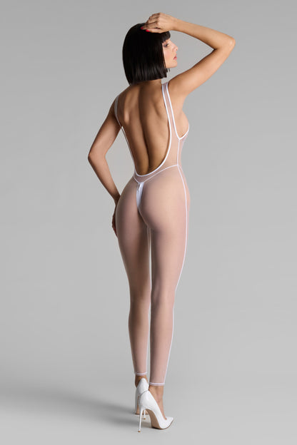 Öffnbarer Träger-Catsuit - Pure Tentation