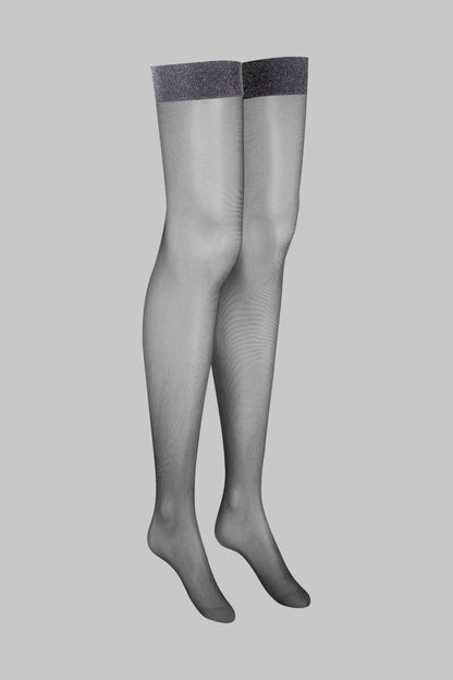 Strumpfhalterstrümpfe mit Lurex 20D - Legwear