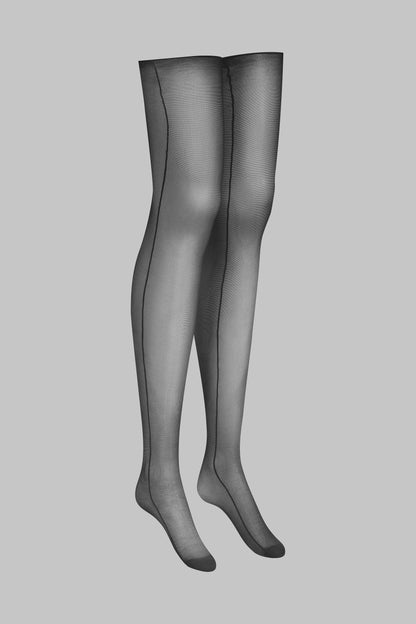 Strümpfe mit 2 Nähten gerolltem Schnitt 20D - Legwear