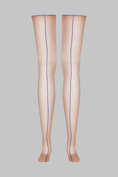 Nahtstrümpfe mit gerolltem Schnitt 20D - Legwear