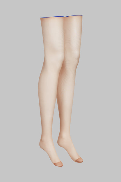 Nahtstrümpfe mit gerolltem Schnitt 20D - Legwear