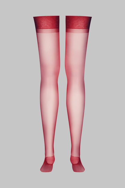 Nylonstrümpfe 15D - Bordeaux - Legwear